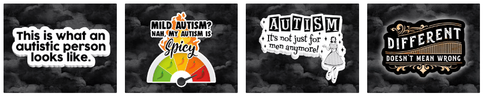 Spicy autism sticker.