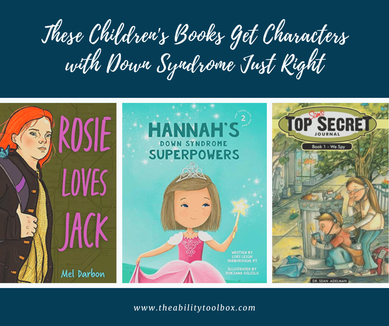 Children's books about Down syndrome - collage of covers.