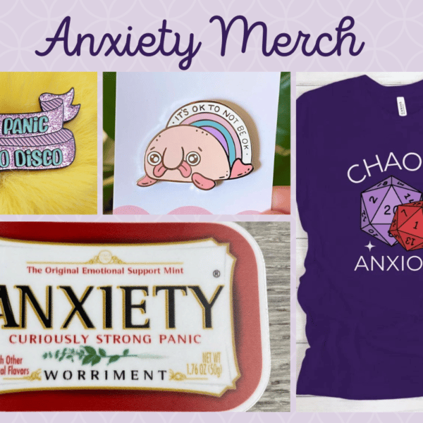Empowering & Funny Anxiety Merch: Shirts, Stickers, Pins & More