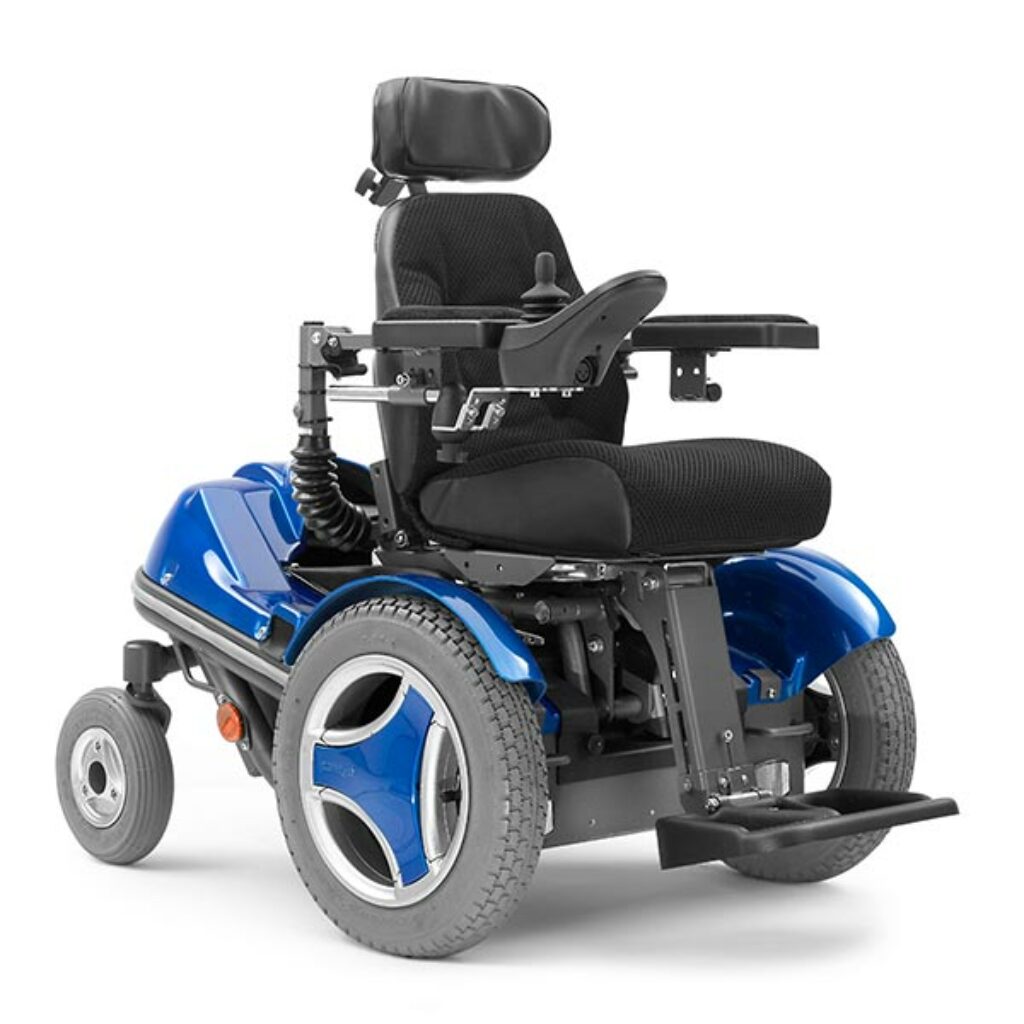 Permobil Koala pediatric power wheelchair.