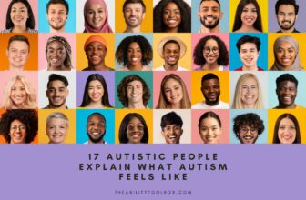 What autism feels like. Collage of diverse people.