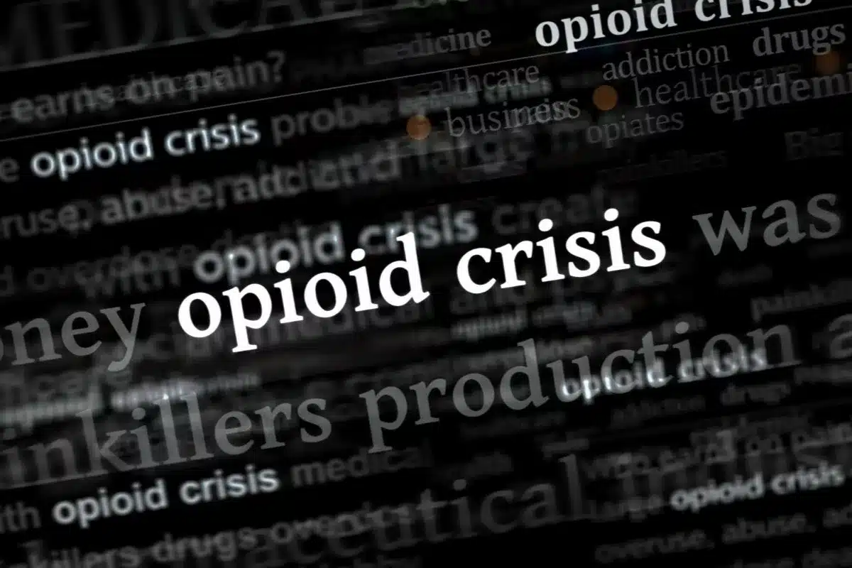 Opioid crisis word cloud