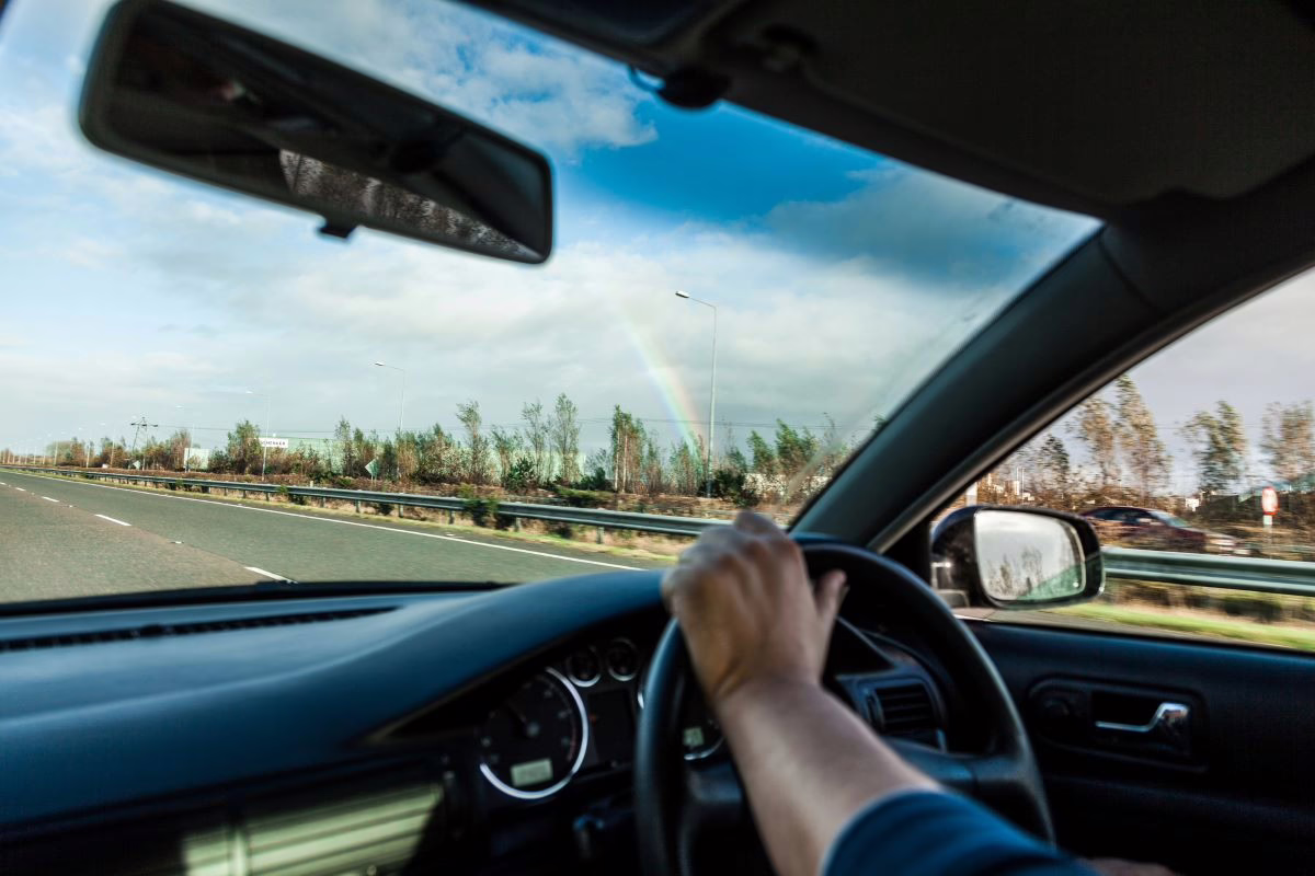 Driving a car