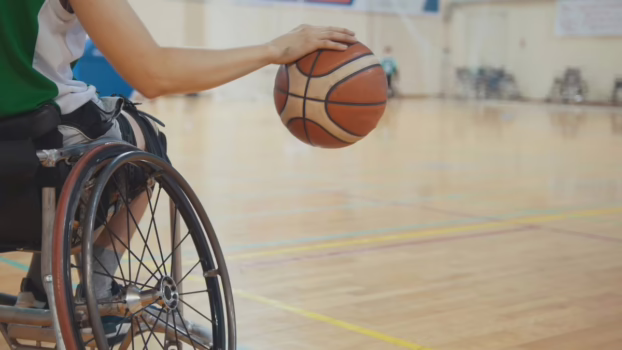 Wheelchair basketball player