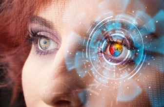 Disabled cyborgs -- woman with bionic eye.