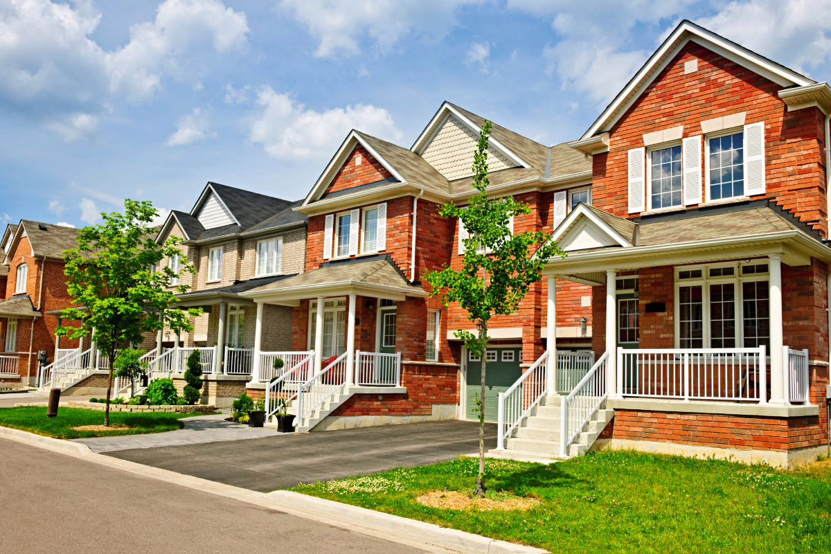 Recovery housing in a neighborhood.