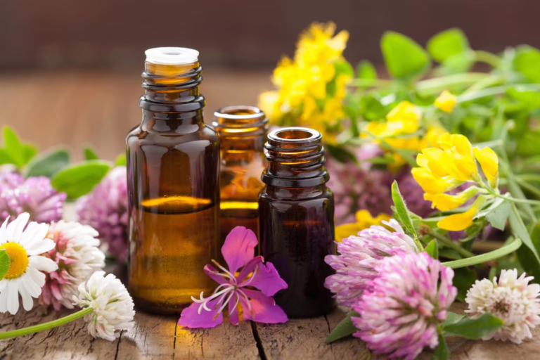 Scent therapy: essential oils and medicinal herbs.