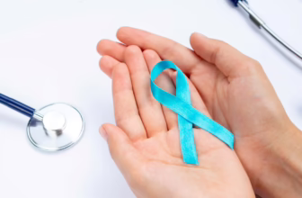 Prostate cancer awareness ribbon