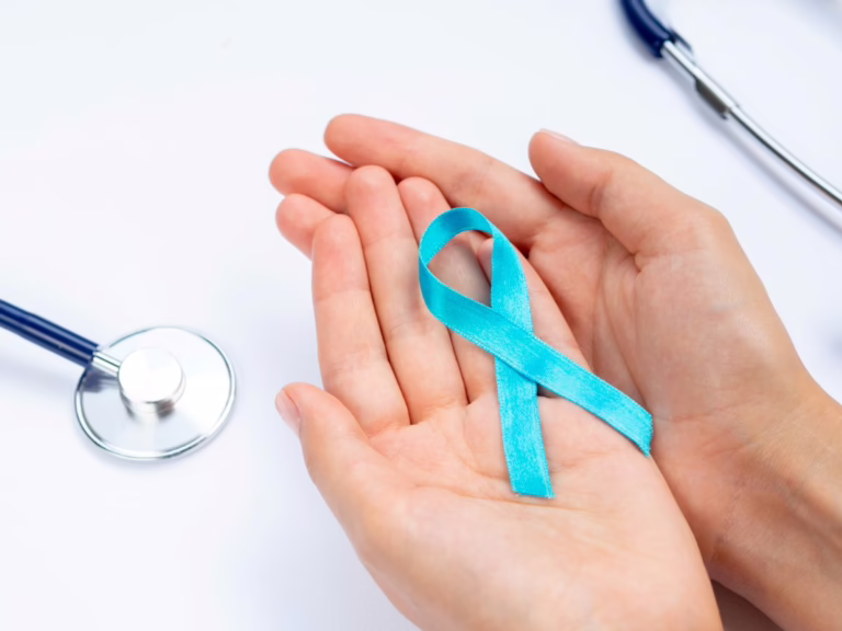 Prostate cancer awareness ribbon