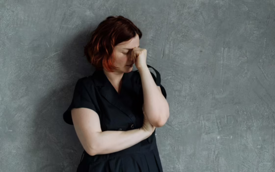 Sad woman.