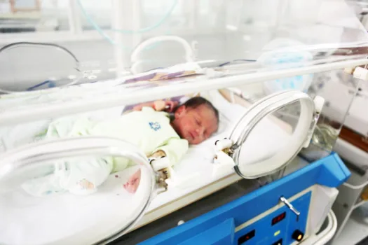 Baby in NICU.